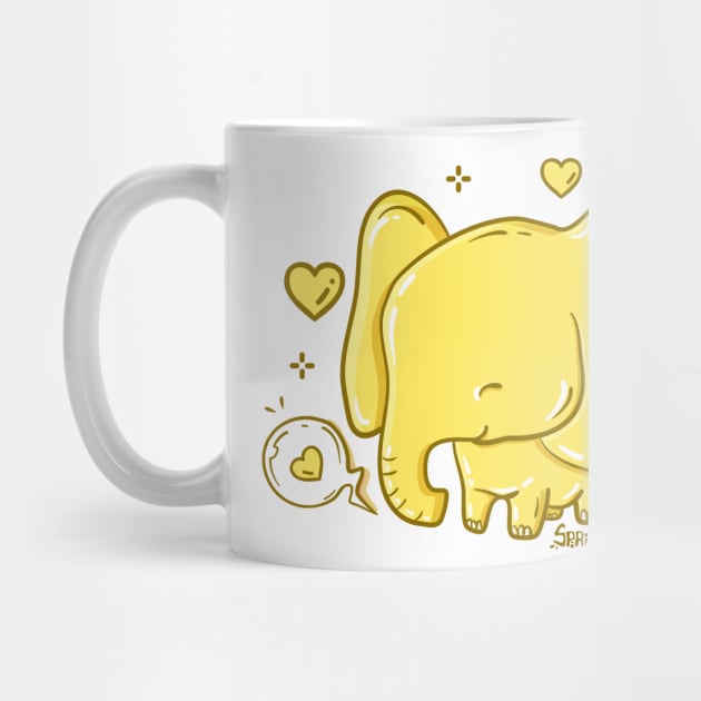 Little Mellow Yellophant - A Sweet Jello Elephant by SPIRIMAL